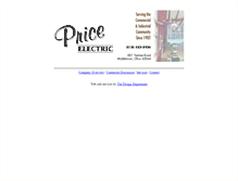 Tablet Screenshot of priceelectric.com